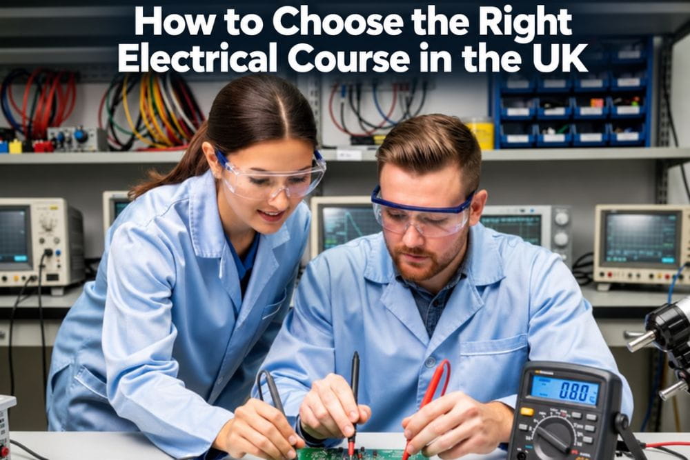 Adult learners choosing the right electrical course in a UK electrical training centre
